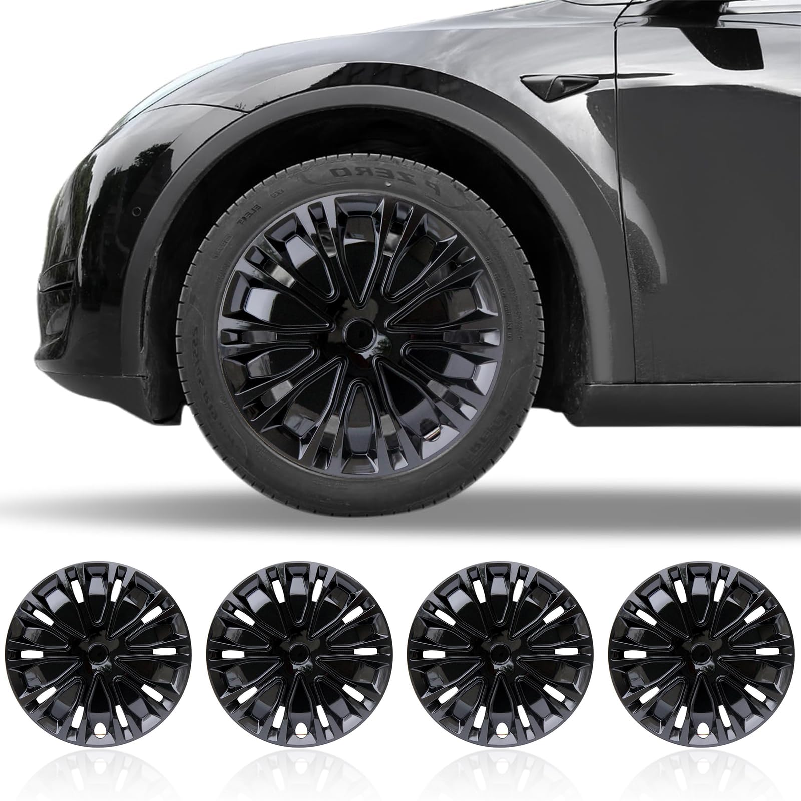 Amazon | ホイールカバー 16インチ 4枚入 ホイールキャップ 軽自動車
